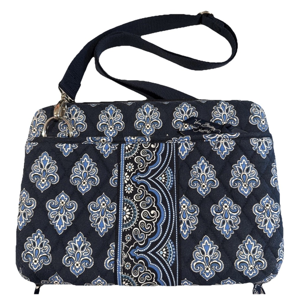 Vera Bradley Calypso Blue Hard shell Tablet Carrier‎ Adjustable Shoulder Strap